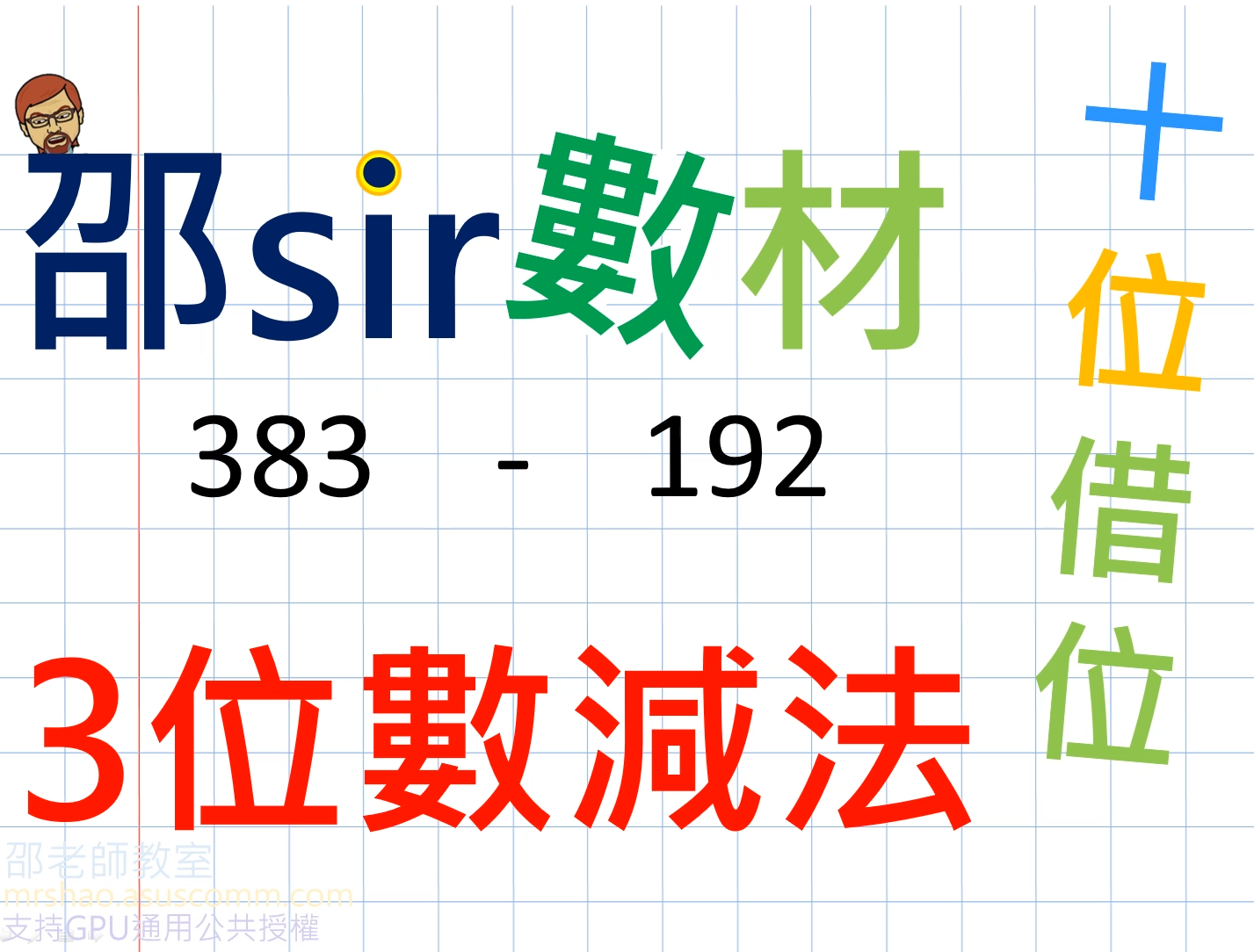 例七：十位借位